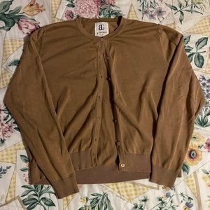 vintage brown cardigan